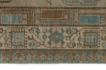 3x13 Light Brown and Multicolor Turkish Oushak Runner