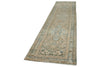 3x12 Light Brown and Light Blue Turkish Oushak Runner