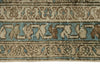 3x12 Light Brown and Light Blue Turkish Oushak Runner