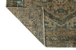 3x12 Light Brown and Light Blue Turkish Oushak Runner