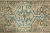 3x12 Light Brown and Light Blue Turkish Oushak Runner