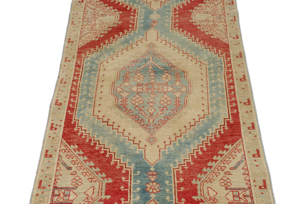 3x11 Rust and Ivory Persian Runner