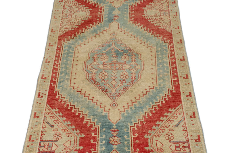 3x11 Rust and Ivory Persian Runner