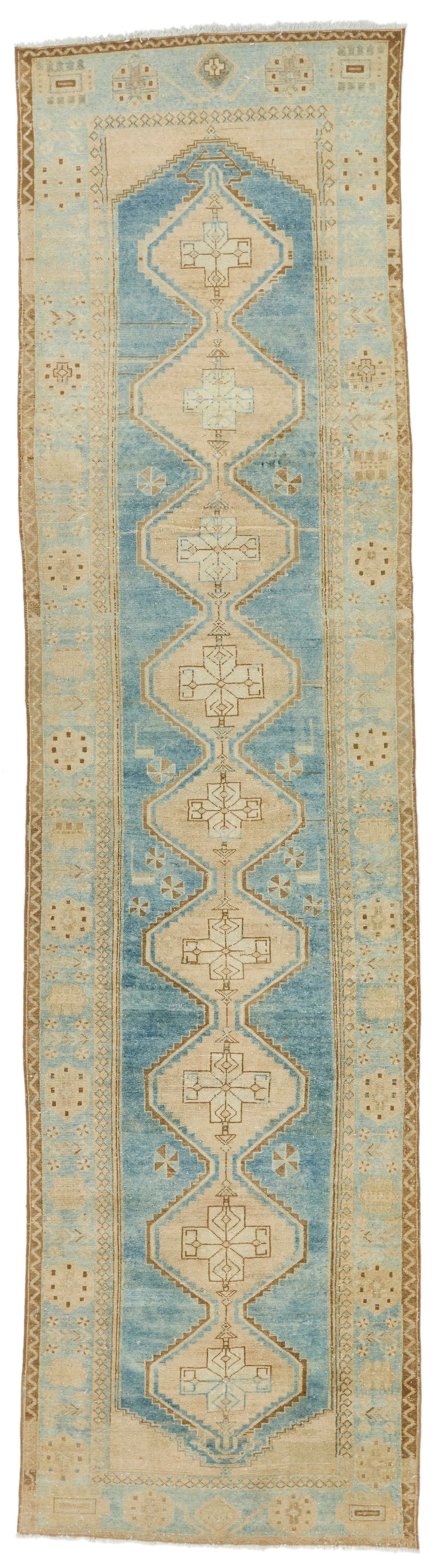 4x14 Blue Turkish Persian Runner