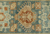 3x15 Blue and Rust Turkish Persian Runner