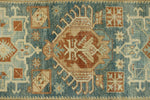 3x15 Blue and Rust Turkish Persian Runner
