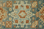 3x15 Blue and Rust Turkish Persian Runner