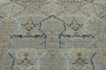 9x12 Light Blue and Beige Turkish Traditional Rug