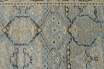 9x12 Light Blue and Beige Turkish Traditional Rug