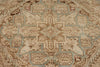 8x11 Ivory and Brown Turkish Oushak Rug