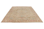 8x11 Ivory and Brown Turkish Oushak Rug