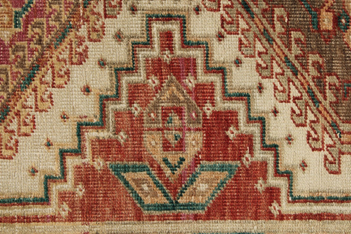 3x14 Rust and Ivory Persian Runner