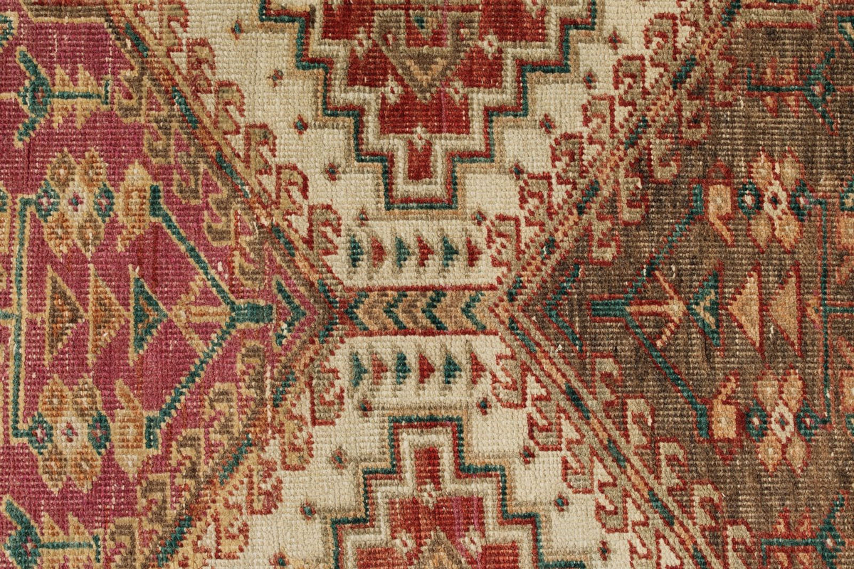 3x14 Rust and Ivory Persian Runner