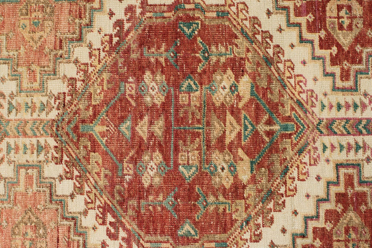 3x14 Rust and Ivory Persian Runner