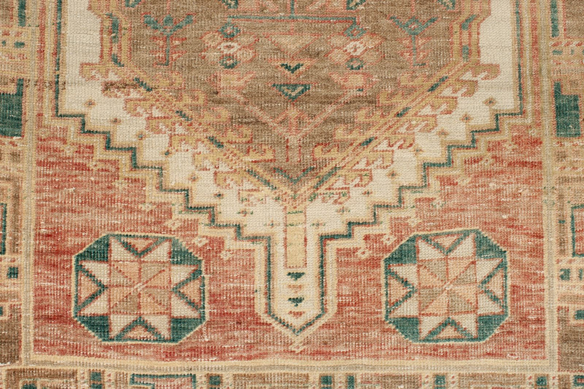 3x14 Rust and Ivory Persian Runner