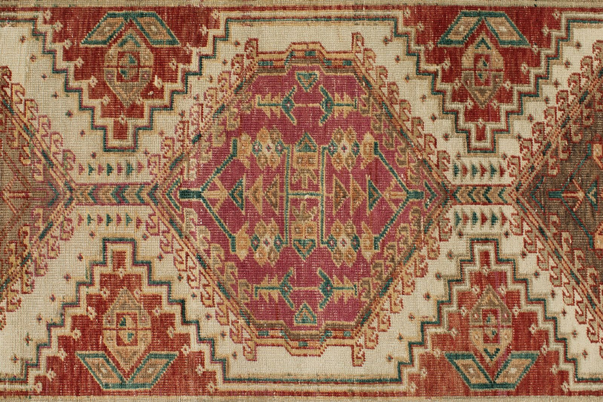 3x14 Rust and Ivory Persian Runner