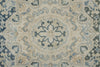 8x11 Beige and Light Blue Turkish Oushak Rug