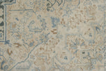 8x11 Beige and Light Blue Turkish Oushak Rug