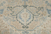 8x11 Beige and Light Blue Turkish Oushak Rug