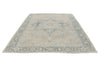 8x11 Beige and Light Blue Turkish Oushak Rug