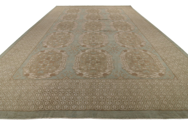 14x20 Blue and Brown Persian Rug