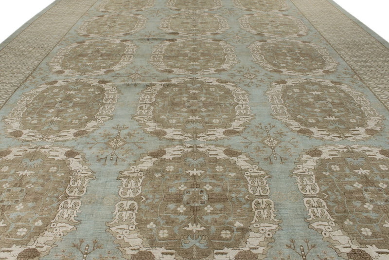 14x20 Blue and Brown Persian Rug