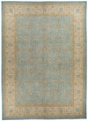 14x19 Blue and Light Brown Persian Rug