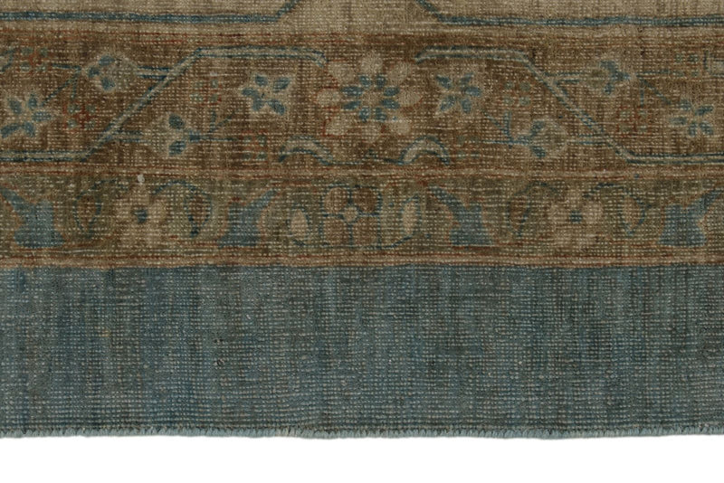 14x19 Blue and Light Brown Persian Rug