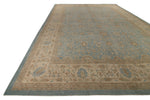 14x19 Blue and Light Brown Persian Rug