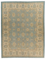 12x16 Light Blue and Beige Persian Rug