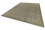 12x15 Light Green and Ivory Persian Rug