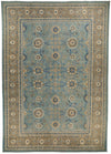 14x19 Light Blue and Light Brown Persian Rug