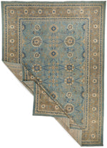 14x19 Light Blue and Light Brown Persian Rug