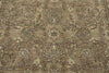 8x10 Brown and Ivory Turkish Oushak Rug