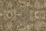 8x10 Brown and Ivory Turkish Oushak Rug