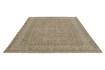 8x10 Brown and Ivory Turkish Oushak Rug