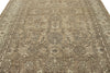 8x10 Brown and Ivory Turkish Oushak Rug