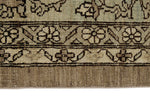 8x10 Brown and Ivory Turkish Oushak Rug