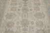 8x10 Beige and Light Blue Turkish Oushak Rug