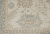 8x10 Beige and Light Blue Turkish Oushak Rug