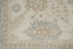 8x10 Beige and Light Blue Turkish Oushak Rug