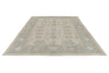 8x10 Beige and Light Blue Turkish Oushak Rug