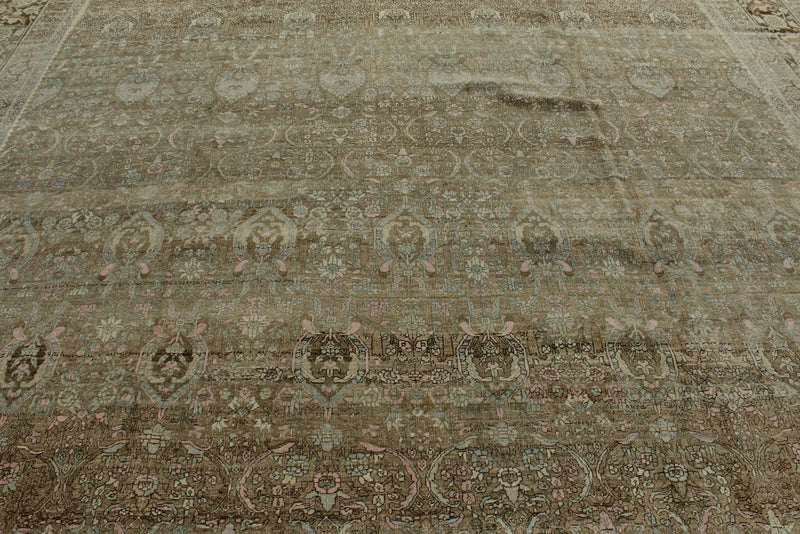 12x18 Light Brown and Multicolor Persian Traditional Rug