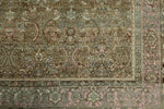 12x18 Light Brown and Multicolor Persian Traditional Rug