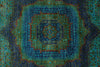 9x12 Turquoıse and Blue Turkish Tribal Rug