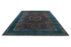 10x14 Navy and Turquoıse Turkish Tribal Rug