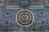 10x14 Navy and Turquoıse Turkish Tribal Rug