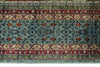 9x12 Green and Blue Turkish Tribal Rug