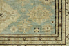 9x12 Light Blue and Ivory Turkish Tribal Rug