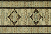 9x12 Light Blue and Ivory Turkish Tribal Rug